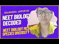 NEET Previous Year MCQs Discussion | Biology NEET 2020 | Species Diversity | Madhurima Jaipuriar