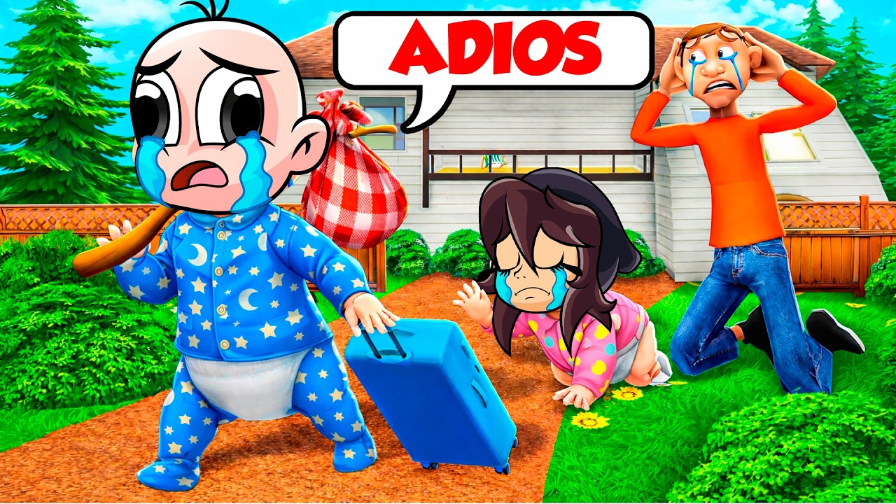 BEBE NOOB SE VA DE SU CASA... ! 💔 😭 en MINECRAFT WHO'S YOUR DADDY
