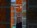 ESCAPA de la LAVA En MINECRAFT😂
