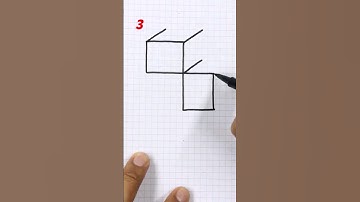 ✅ 3D-tekeningen 👉 Hoe je 3D-kubussen tekent voor beginners #kortevideo #kort #shrots