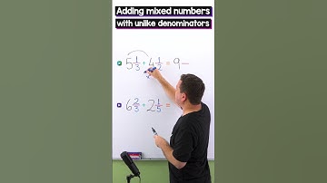 Adding mixed numbers with unlike denominators