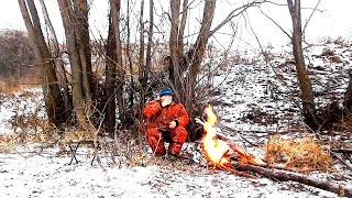 На Зимней Рыбалке Первым Делом Костёр/On Winter Fishing, The First Thing Is A Bonfire