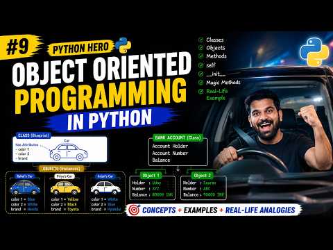 Object Oriented Programming in Python | Classes, Objects & Methods