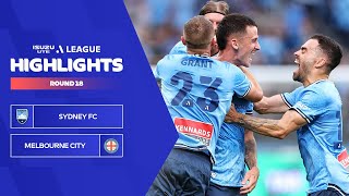 Sydney FC v Melbourne City - Highlights | Isuzu UTE A-League 2023-24 | Round 18