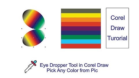 Eye Dropper Tool in Corel Draw. Pick Any color. Corel Draw Tutorial I Graphic Designing