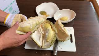 タイ産ドリアンのさばき方！