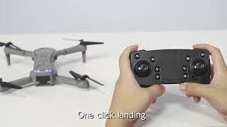 V88 mini size foldable wifi RC drone with double 4K camera screenshot 3