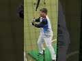 【中村選手のティー打撃】