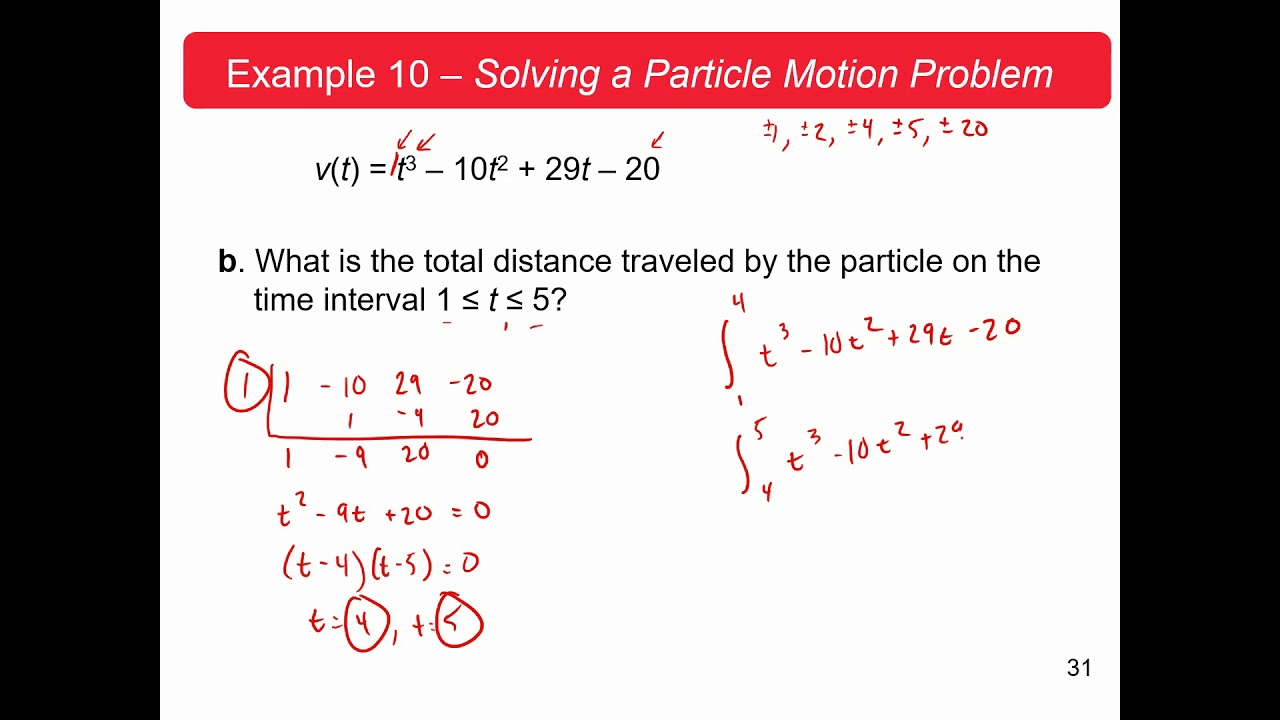 Net Change Theorem YouTube