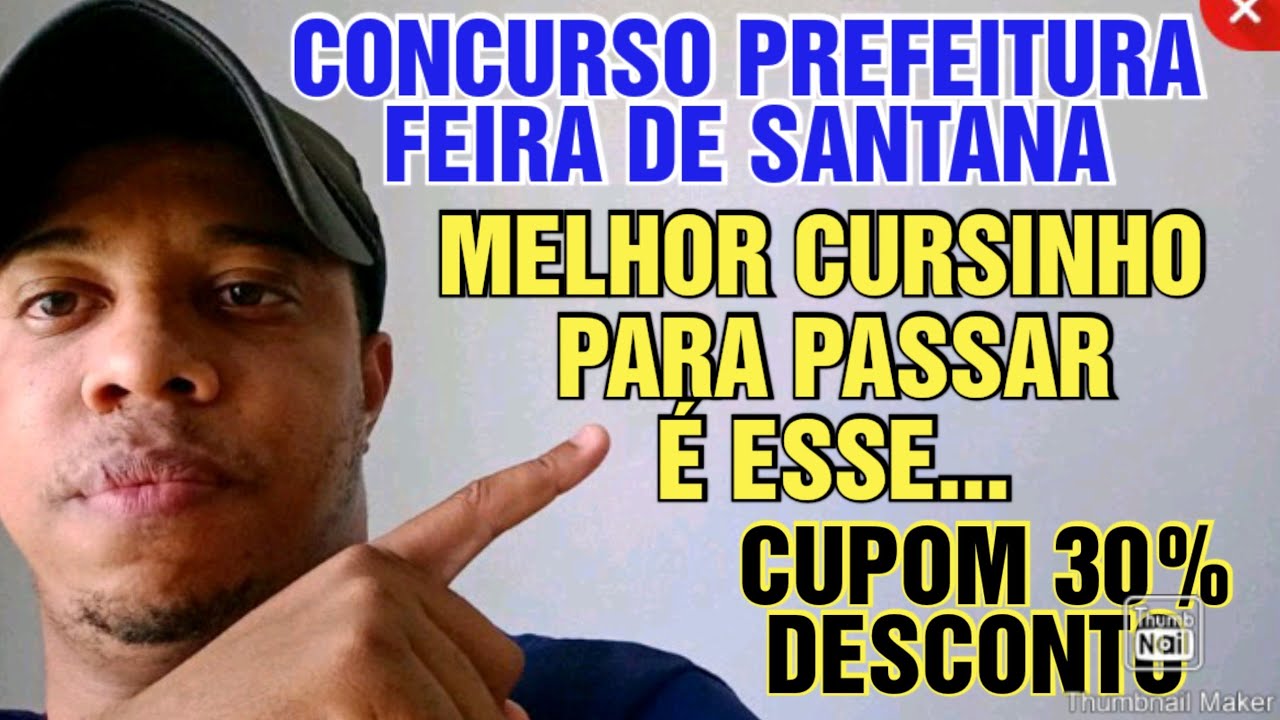 Concurso prefeitura de Feira de Santana esse é o melhor cursinho ...