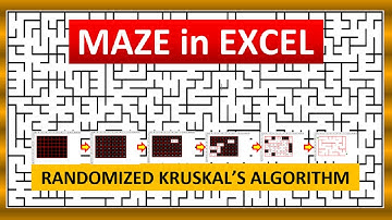 Maze in Excel with Kruskal