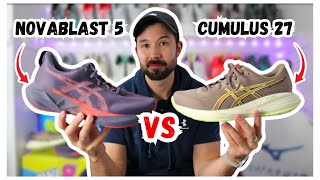 ASICS Novablast 5 vs Gel Cumulus 27