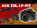 BATERIA INFINITA, Ack e18, LP E17, Fonte Ack e18 Adaptador Ac para Canon