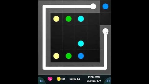 flow game facebook - beginners pack level 54 Connect the dots