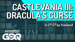 Castlevania III: Dracula's Curse by freeland in 27:57 - Awesome Games Done Quick 2021 Online