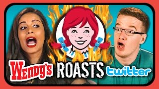 YouTubers React to Wendy's ROASTS Twitter!!!