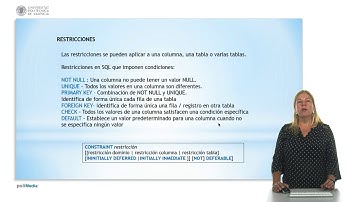 SQL: Lenguaje de definición de datos |  | UPV