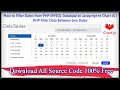 How to Filter Dates from PHP MYSQL Database to Javascript to Chart JS | PHP Filter Data two Dates