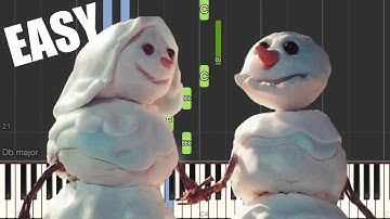 Sia - Snowman - EASY Piano Tutorial