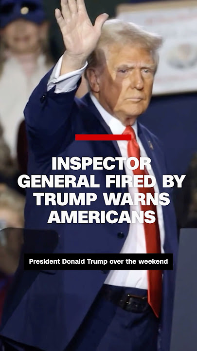 Inspector general fired by Trump warns Americans