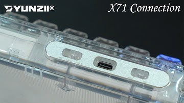 YUNZII X71: How to connect your X71 keyboard to your device.