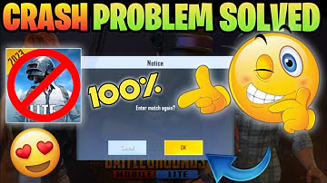 how to fix🔥crash problem in pubg lite 100% 😲 with proof.