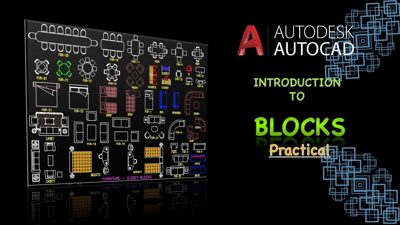 Autocad Tutorial BLOCKS (Explained) - YouTube