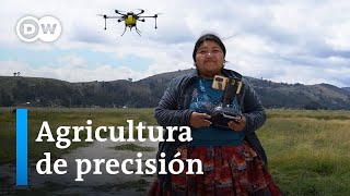 La primera mujer aymara que pilota un dron en el Altiplano