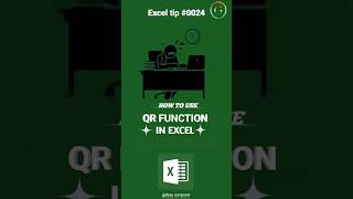 Excel Me QR Function Ka Use Kaise Kare | Generate QR Code in Excel (Hindi) #excel #exceltips #shorts