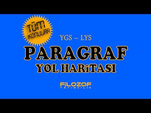 SORULARLA YGS-LYS PARAGRAF YOL HARİTASI