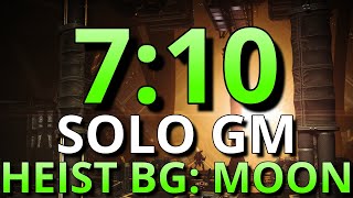 SOLO Heist Battleground: Moon GM in 7 Mins! (7:10 Plat)
