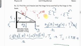 Physics 12 U4L3 Torques With Angles