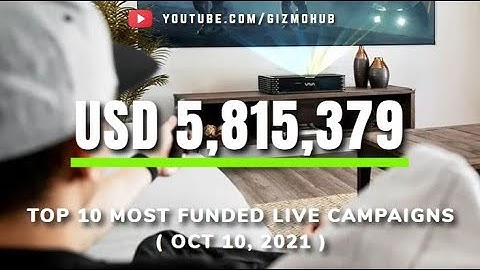 WEEKLY TOP 10 MOST FUNDED LIVE CROWDFUNDING CAMPAIGNS (Oct 10, 2021) | Kickstarter & Indiegogo