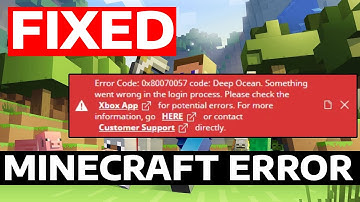How To Fix Minecraft Error Code 0x80070057 UNKNOWN Code: Deep Ocean. Something Went Wrong