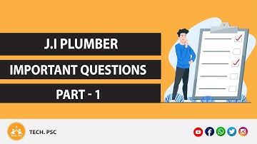 JI Plumber | Junior Instructor Plumber | MCQ | Important Question | Part - 1