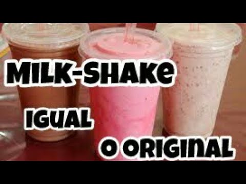 COMO FAZER MILK-SHAKE ORIGINAL COM 2 INGREDIENTES!!!