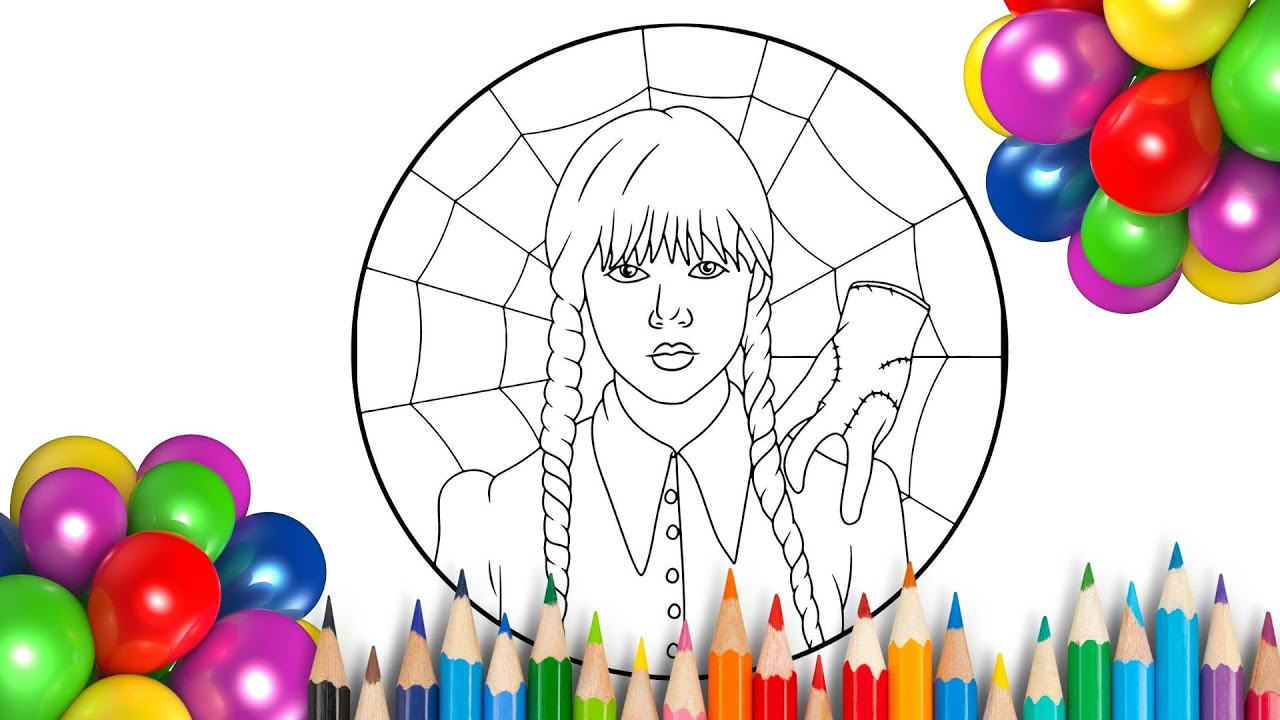 Wednesday Colored In 🌈We also Wednesday colored.GAME of COLORS - YouTube
