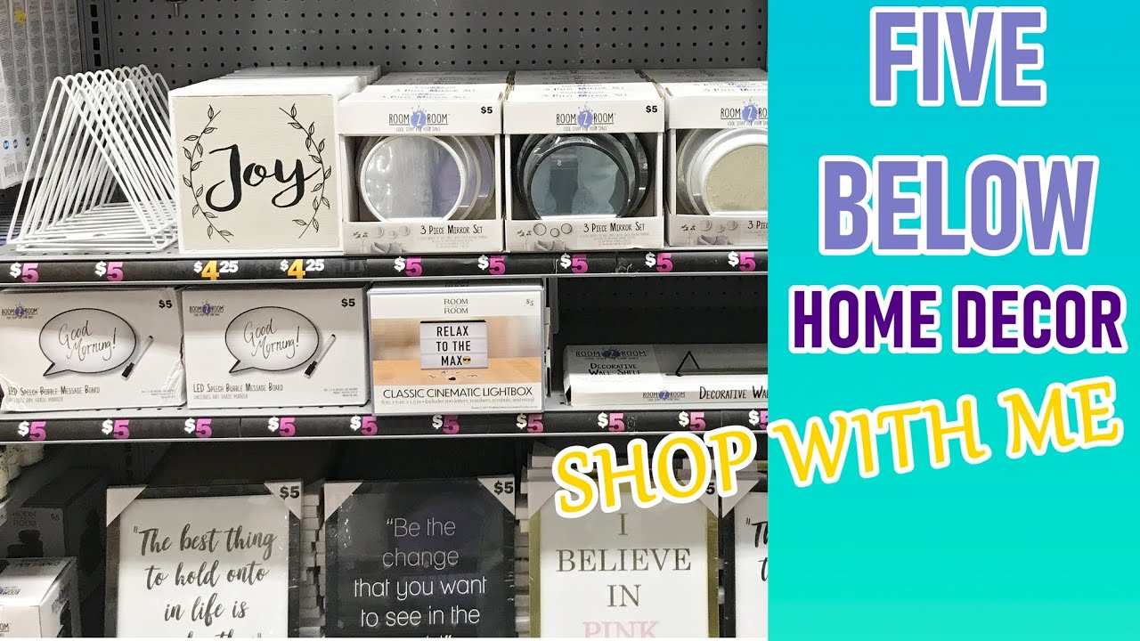 FIVE BELOW HOME DECOR JANUARY 2020 SHOP WITH ME - YouTube