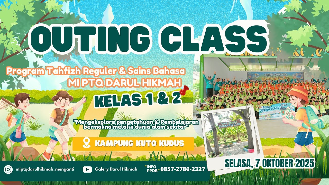 АГРО ТУРИЗМ ДЕРЕВНИ КУТО КУДУС (Выездной класс MI PTQ Дарул Хикма) 1 и 2 класс