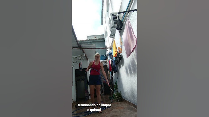 Terminando de limpar o quintal