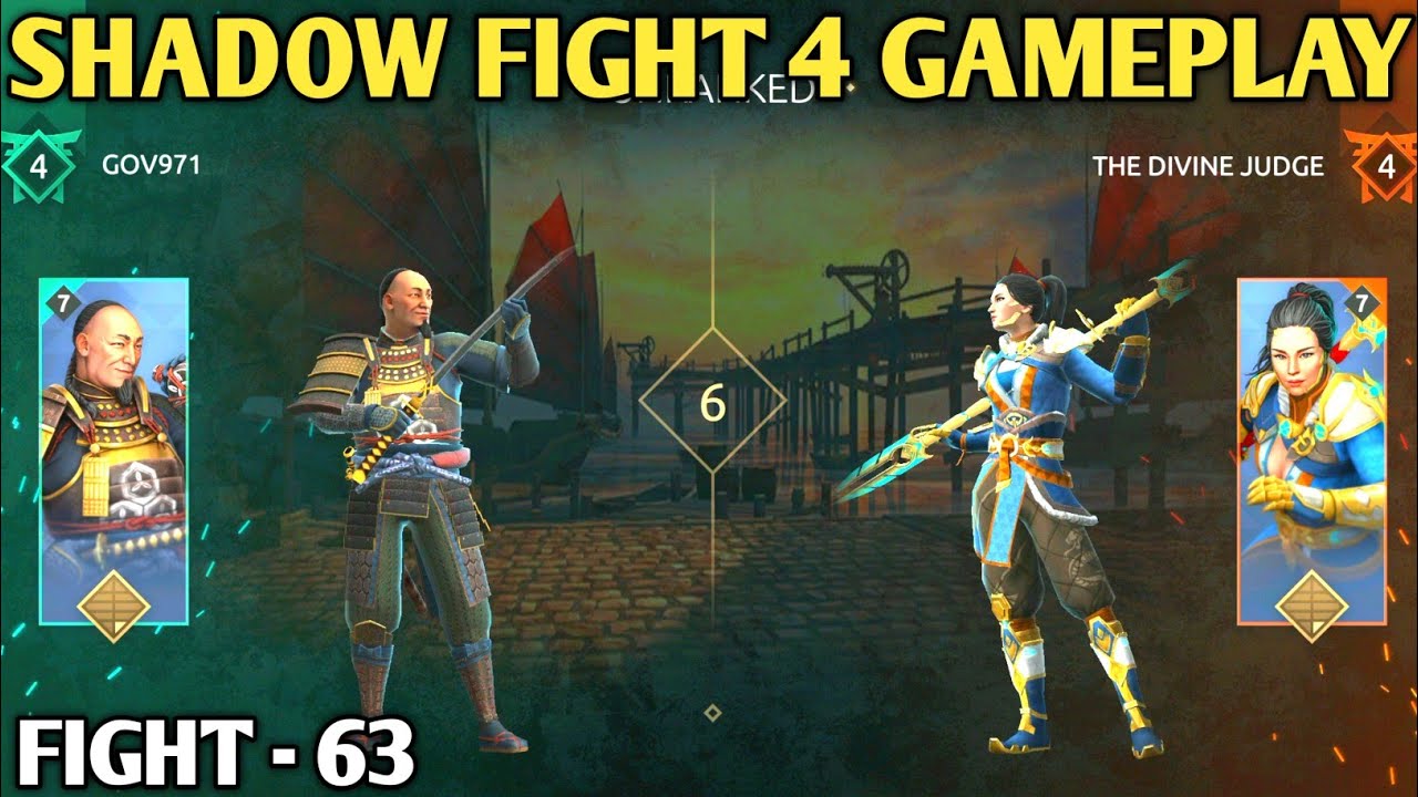 Fight - 63 || shadow fight 4 gameplay || ranked match  || shadow fight 4 || android games