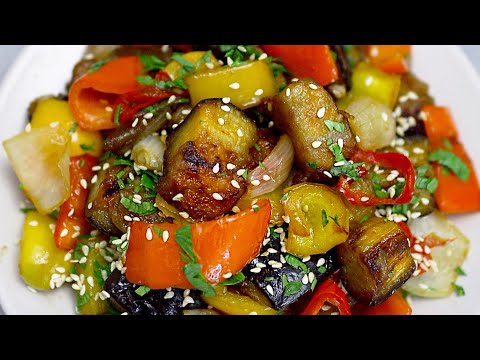 Video: Zomerse Salade Met Aubergine En Paprika