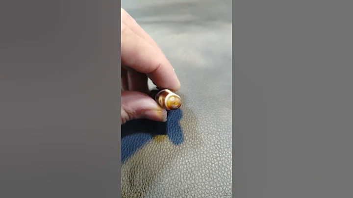 西藏天珠 大昭寺加持 特殊圖騰白心至純十眼天珠 ，尺寸：54×14mm - 天天要聞