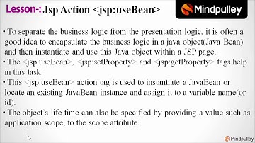 128 Jsp use bean action tag - Advance Java Beginners to Expert