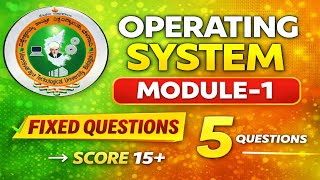 VTU|OS Module-1| Important fixed Questions | PYQ Based | Question-1 & 2 Guaranteed Topics
