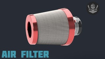 CAR AIR FILTER CREATED IN AUTODESK FUSION 360|2019|