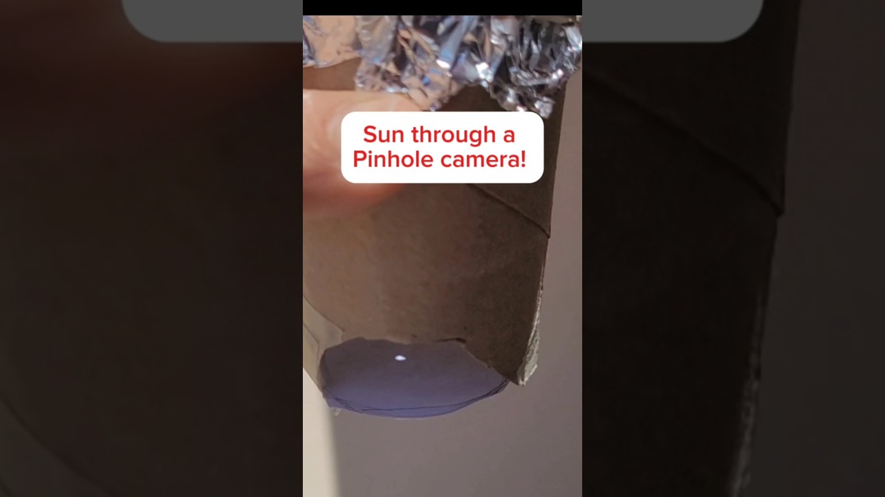 How to observe solar eclipse using a Pin hole camera! 