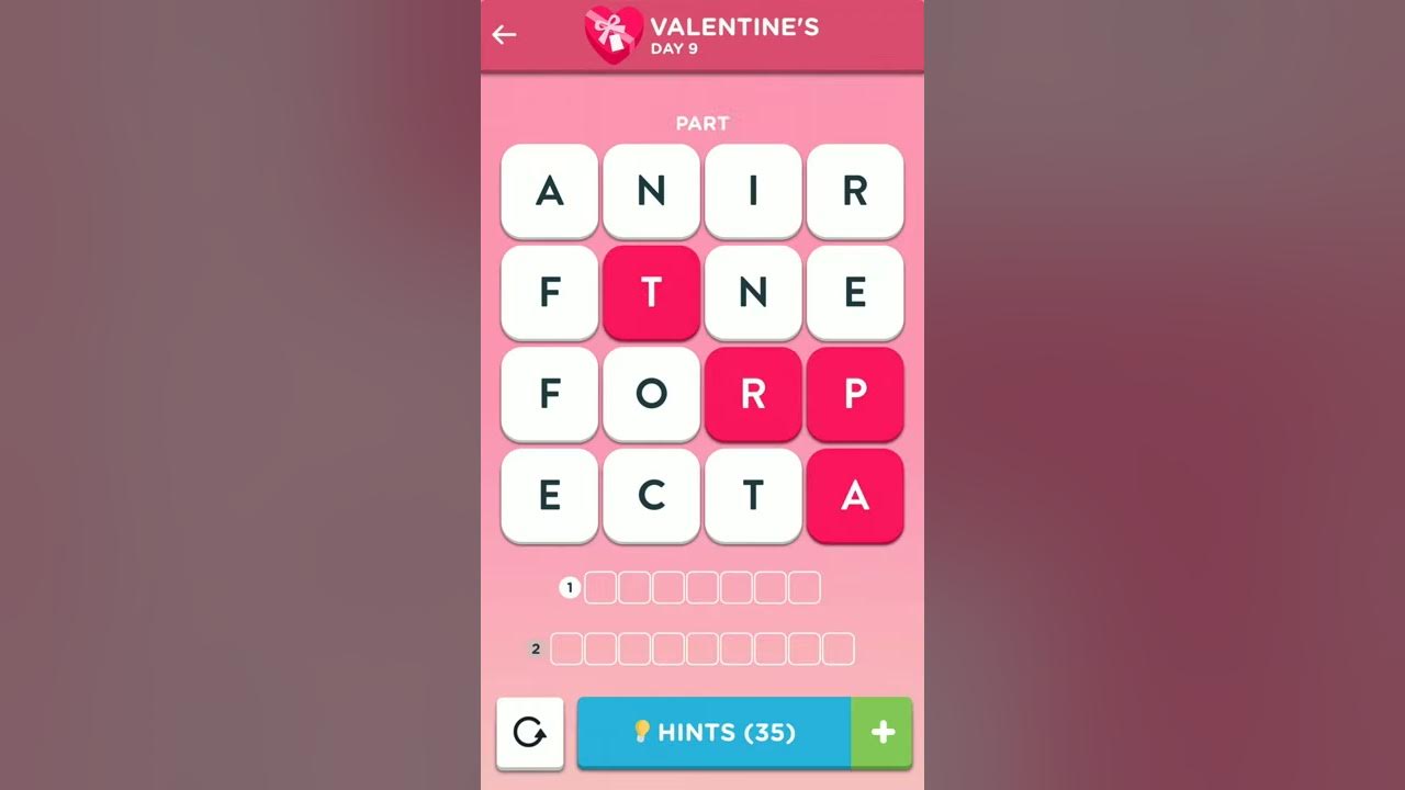 Wordbrain 2 Valentines day Event February 14 2019 Wordbrain 2