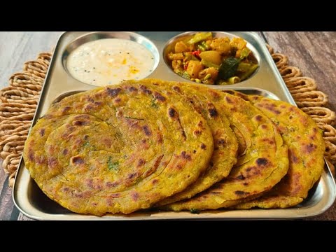 Layered Moong Dal Paratha | Healthy & Easy Breakfast Recipe