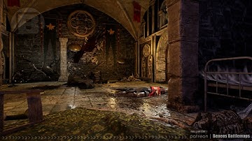 Castle Ravenloft B1 Kingsmen Hall Scenery Demo | Curse of Strahd | Beneos Animated Tabletop RPG Maps